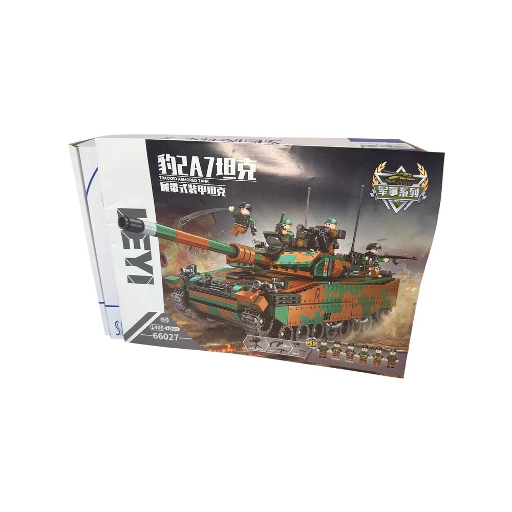 Sembo Leyi 66027 Leopard 2A7 Tracked Armored Tank Military 1406Pcs Building Set